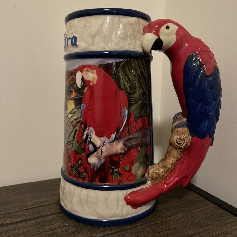 2003 Corona Extra "Parrotdise Too" Collectors Beer Stein Limited Edition‎  BRAX